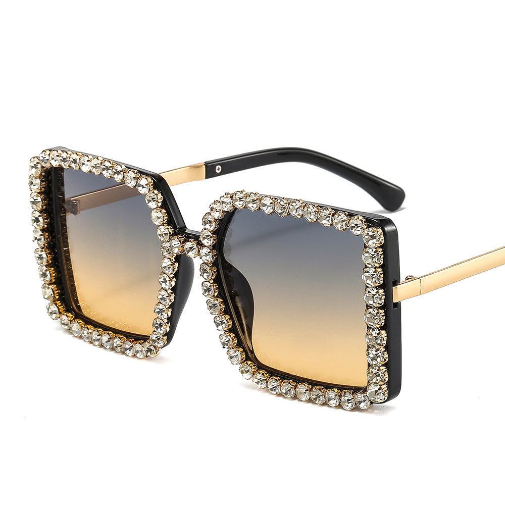 Damen glamouröse Sonnenbrille mit quadratischem Rahmen Brehn