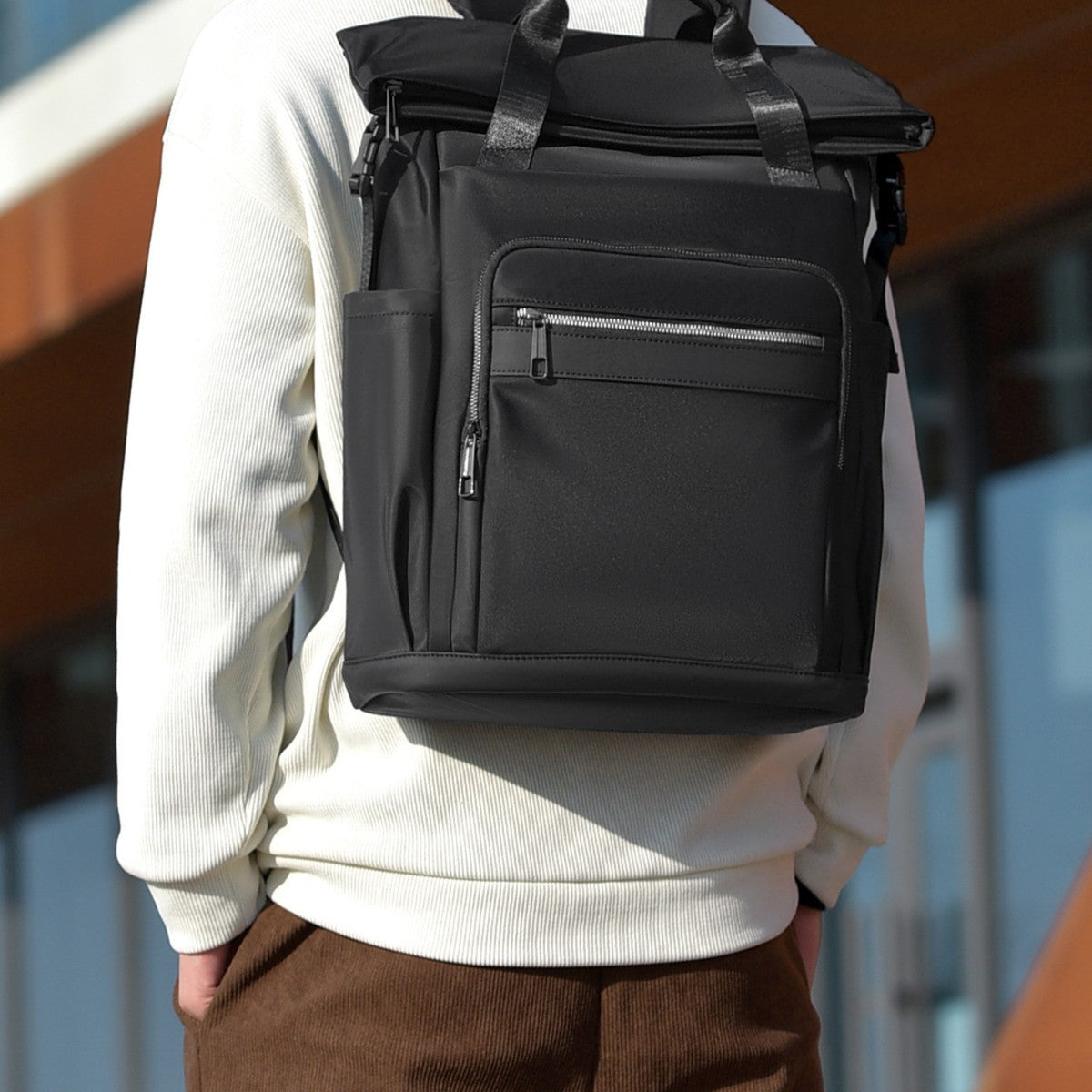 Hochkapazitätswasserdichter Roll-Top-Rucksack Brehn