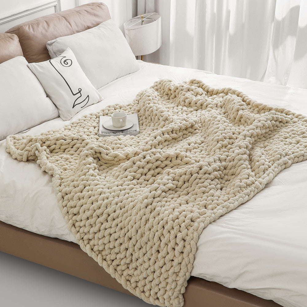 Chunky Gestrickte Decke Brehn