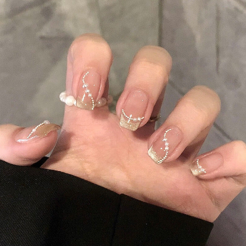 Glänzendes dekoratives Press-On-Nagelset Brehn