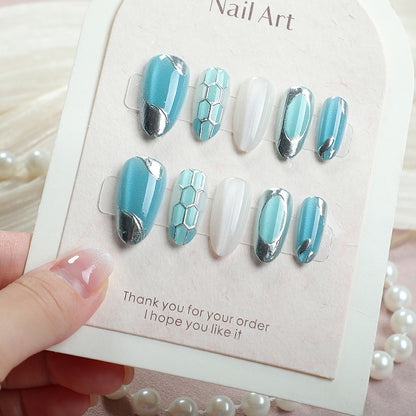 Elegante Metallic Press-On Nagelset