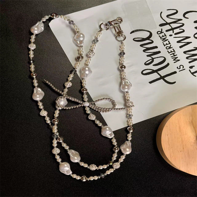 Elegante Perlenbesetzte Brillenband Brehn