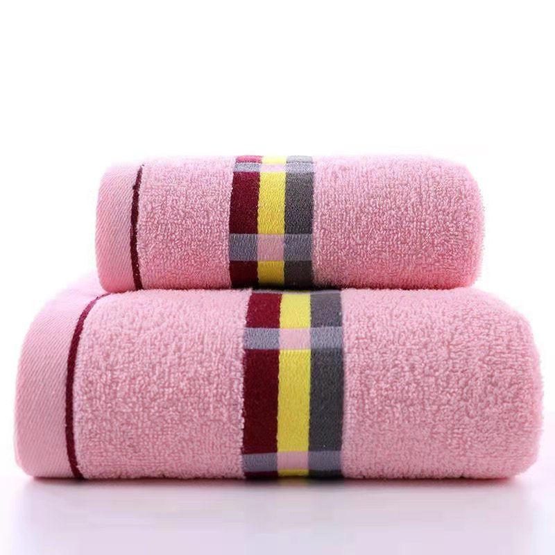 Damen Frottee Badetuch mit eleganter Streifenbordüre Brehn