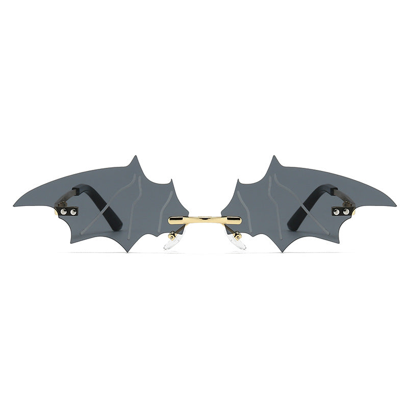 Damen kreative und auffällige Sonnenbrille mit Bat-Design Brehn