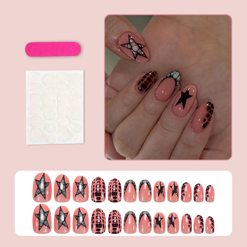 Kunstnagelset mit modernen Stern- und Tiermotiven Brehn