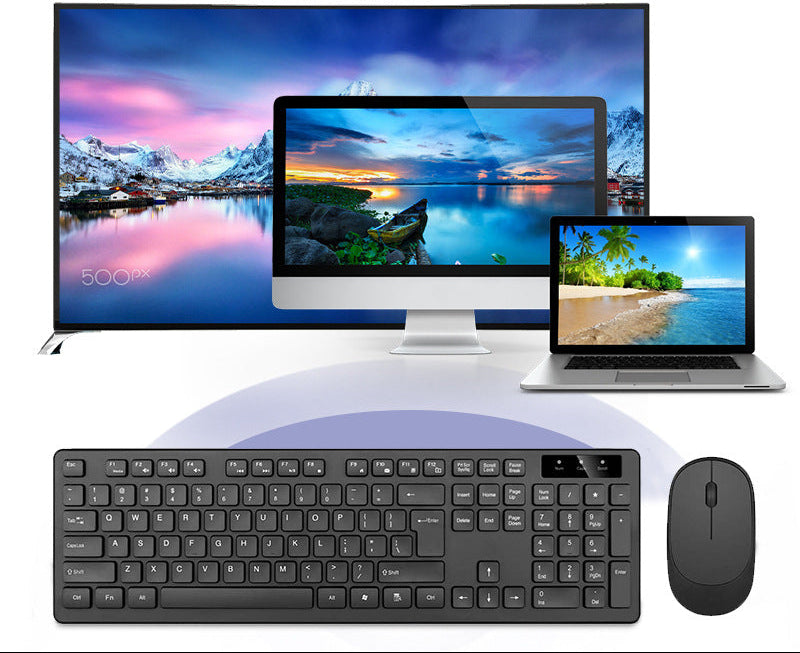 Drahtloses Slim-Profil Tastatur- und Maus-Set Brehn