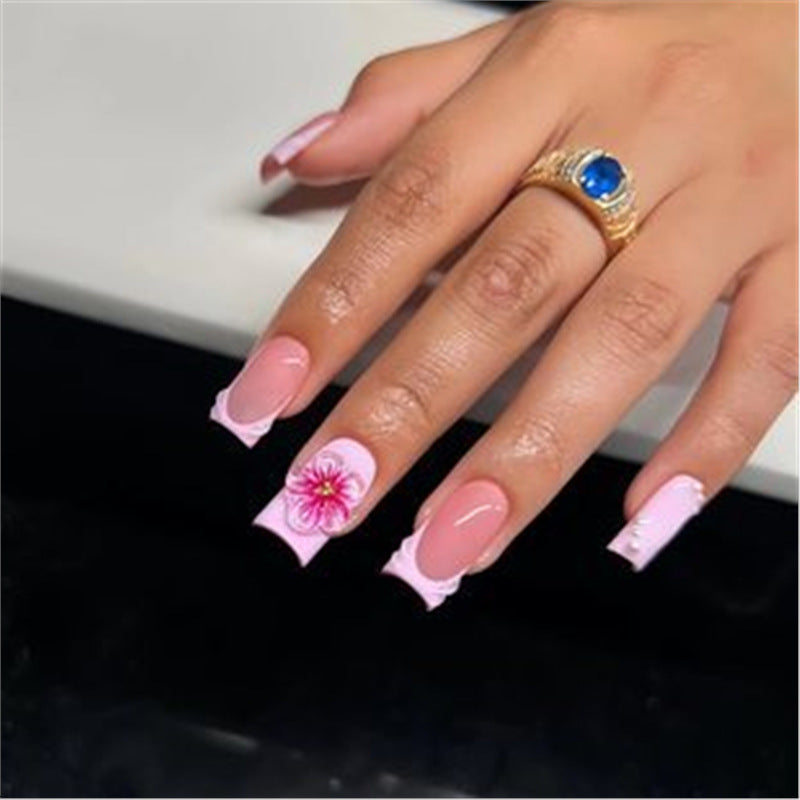 Künstlerisches Press-On-Nagelset mit Premium-Verzierungen Brehn