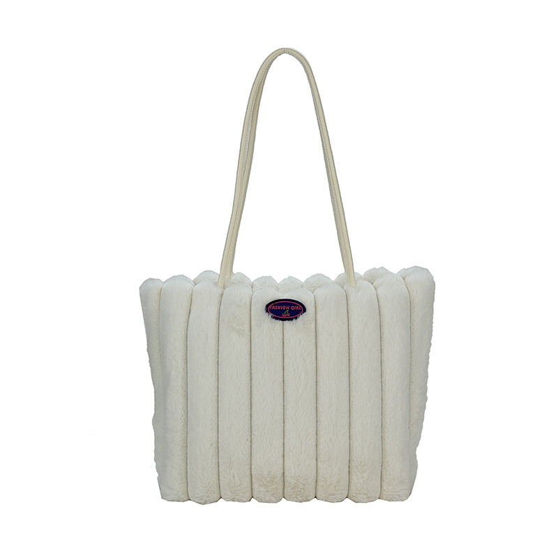 Plüsch-texturiertes Tote Bag