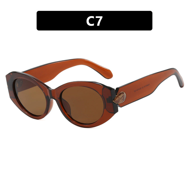 Damen elegante Sonnenbrille mit stilvollen Konturen Brehn