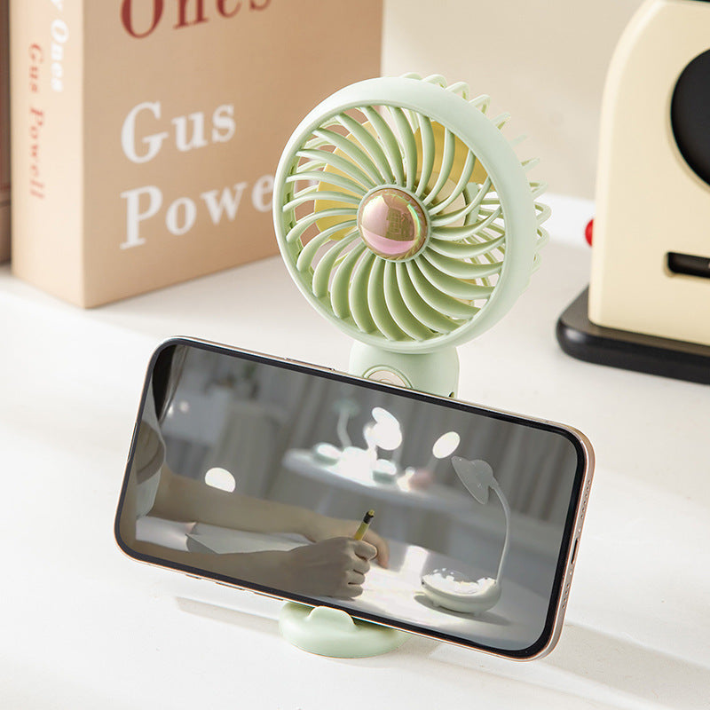 Unisex nan tragbarer Handkühlventilator mit Peltier-Kühlmodul, stufenloser Geschwindigkeitsregelung und LED-Digitalanzeige Brehn