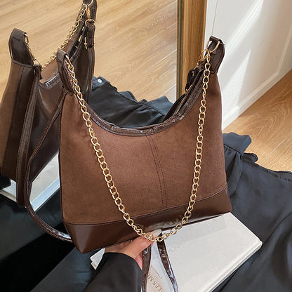 Wildleder Hobo-Handtasche