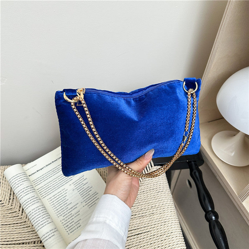 WoElegant Samt Clutch Tasche Brehn