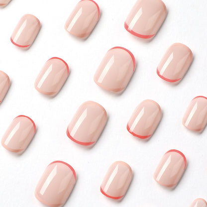 Kunstvolle Nagelverlängerungen mit Elegantem Farbverlauf und Moderne Akzente Brehn