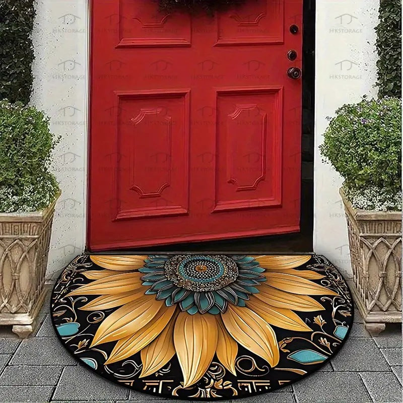 Blumenmuster Willkommensmatte Brehn