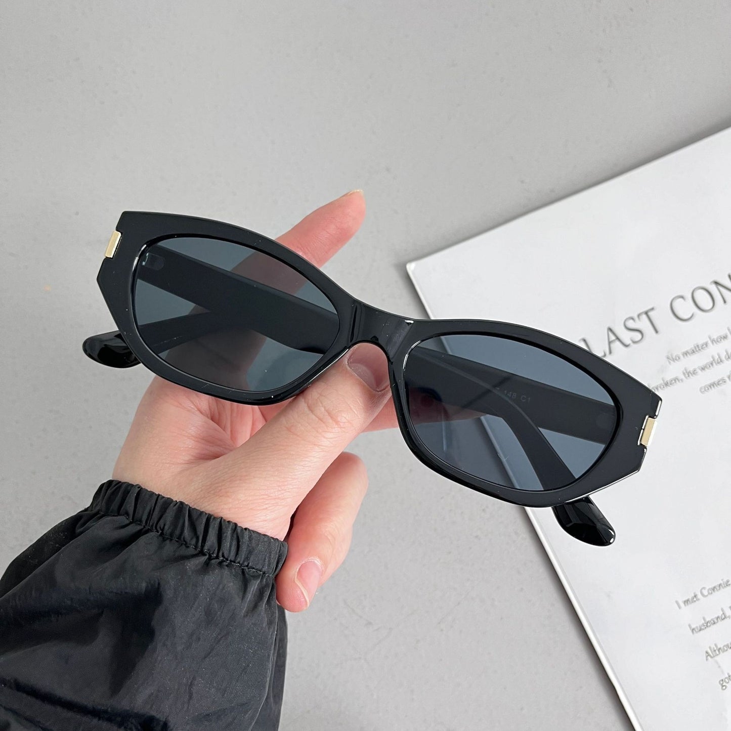 Stylische Katzenaugen-Sonnenbrille Brehn