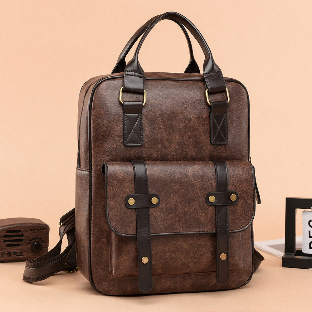 Vintage Leder Multifunktionaler Rucksack Brehn