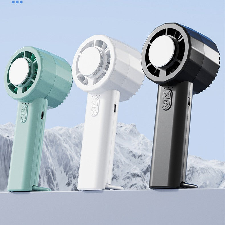 Unisex nan tragbarer Mini-Handventilator mit USB-C Ladeanschluss und integrierter Sprühnebel-Funktion Brehn