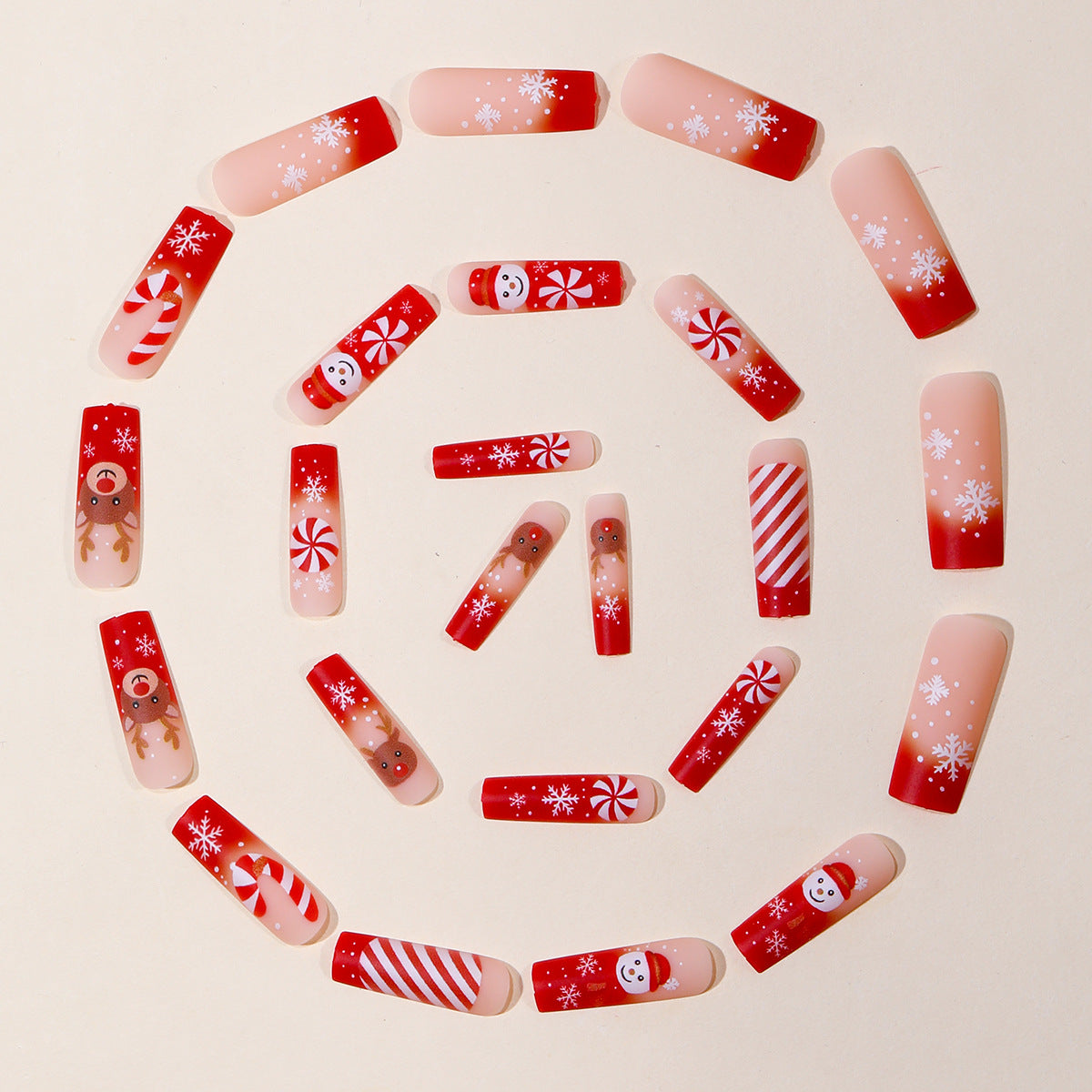 Festliches 3D Holiday Nagelkunst Set Brehn