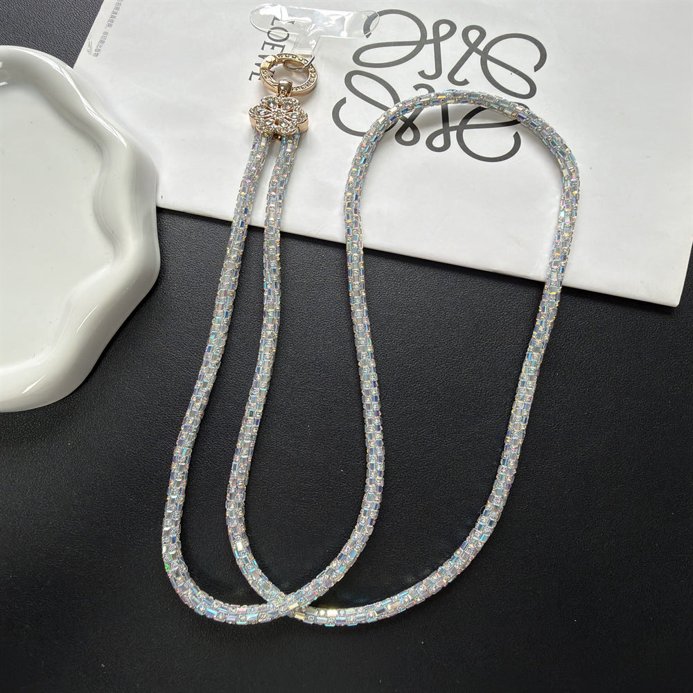 Dekorativer, mit Kristallperlen verzierter Brillenband Brehn