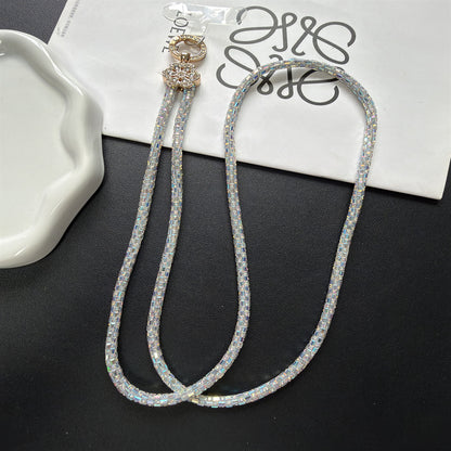 Dekorativer, mit Kristallperlen verzierter Brillenband Brehn
