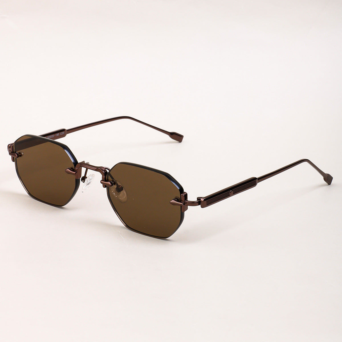 Damen Sonnenbrille mit elegantem achteckigen Rahmen und komfortablen Nasenpads Brehn