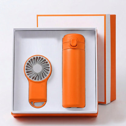 Unisex Tragbares Ventilator- und Trinkflaschen-Set Brehn
