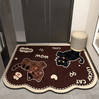 Niedliche Katzen-Themen-Eingangsmatte