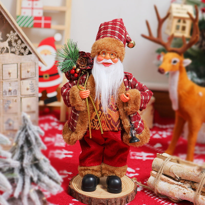 Nostalgische Weihnachtsmann Dekoration Brehn