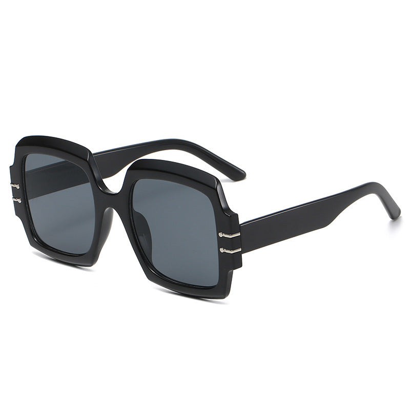 Damen Modische Oversized-Sonnenbrille mit animalischem Muster Brehn