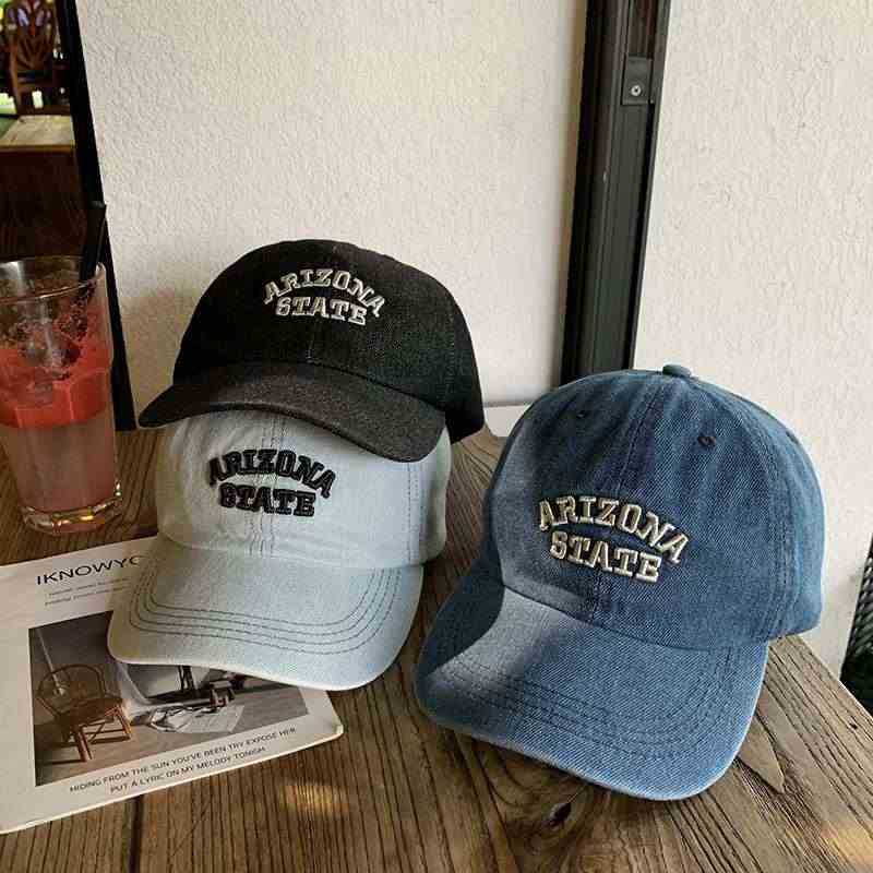 Unisex Vintage-inspiriertes besticktes Denim-Cap Brehn