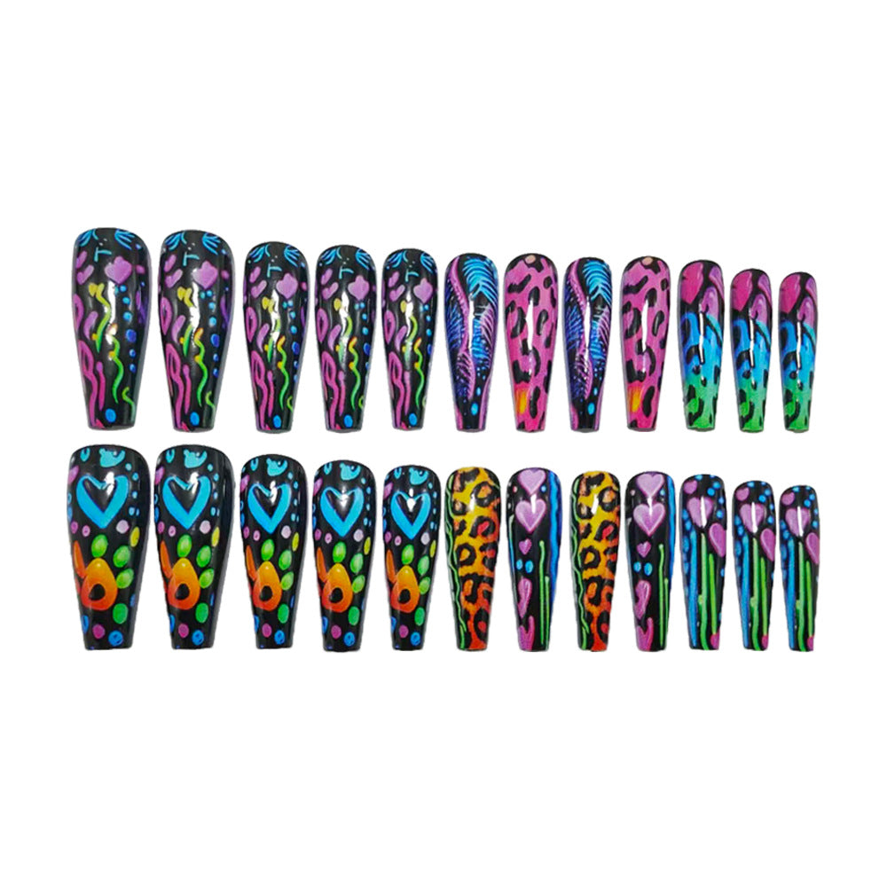 Trendige Neon Nagelkunst Brehn