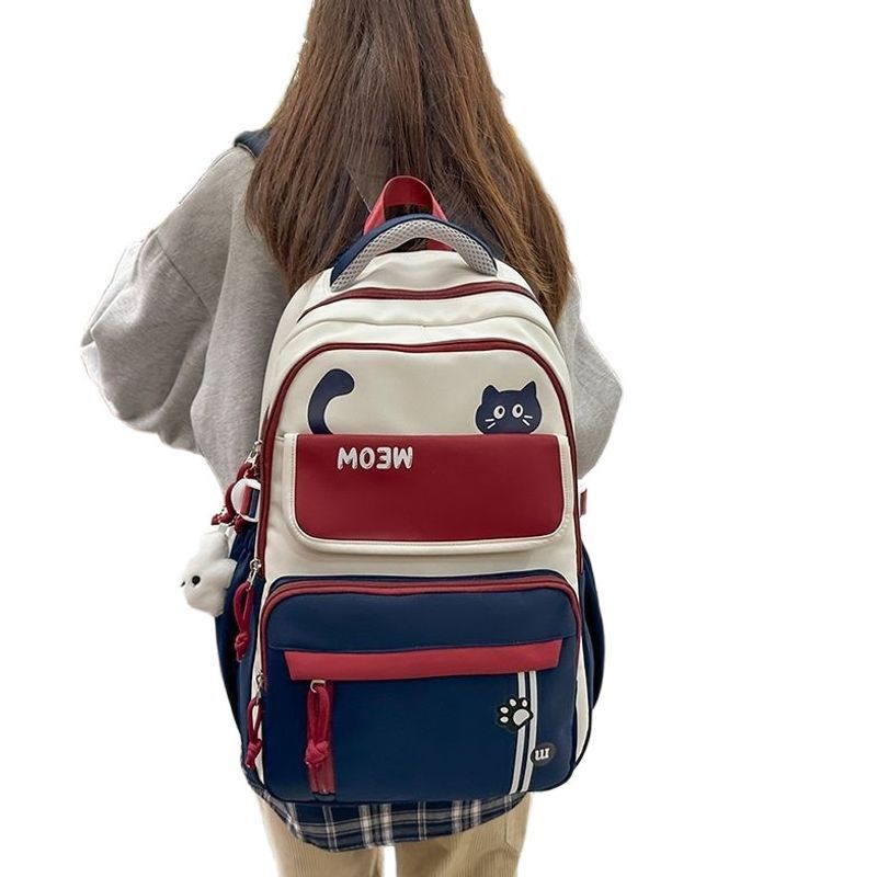 Lustiger katzenmotivierter Schulrucksack Brehn