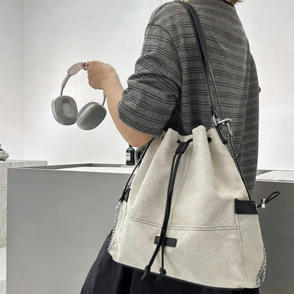 Stilvolle Zugband Eimer Tasche