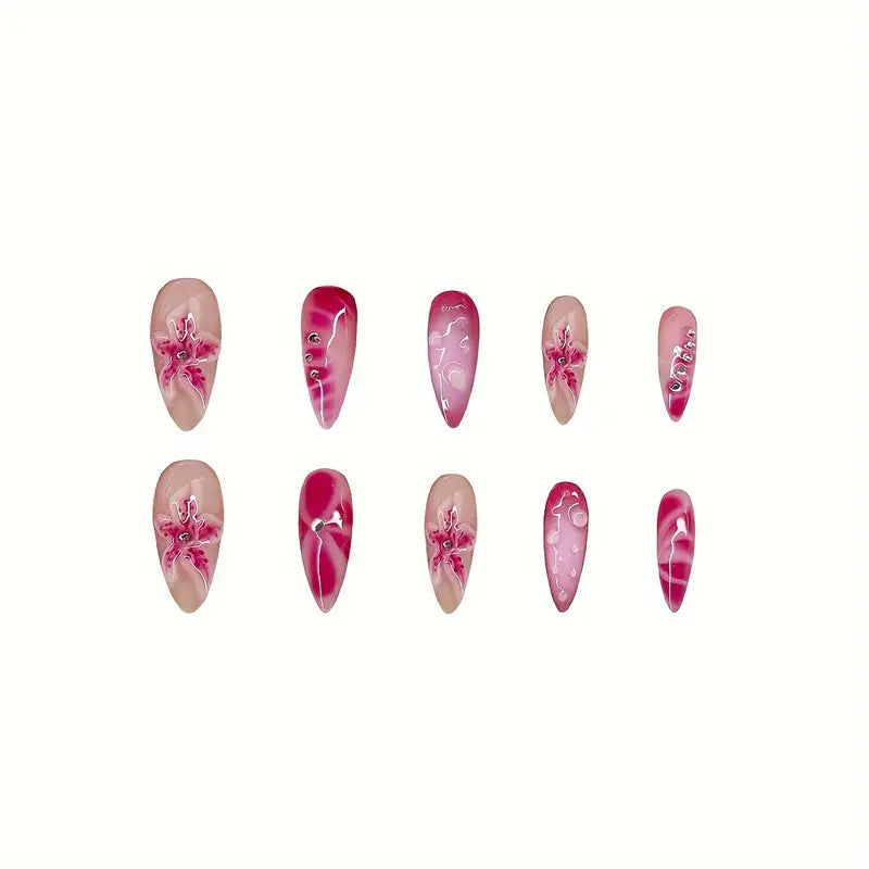 Kreative florale Nagelkunstverlängerungen Brehn 1787913641