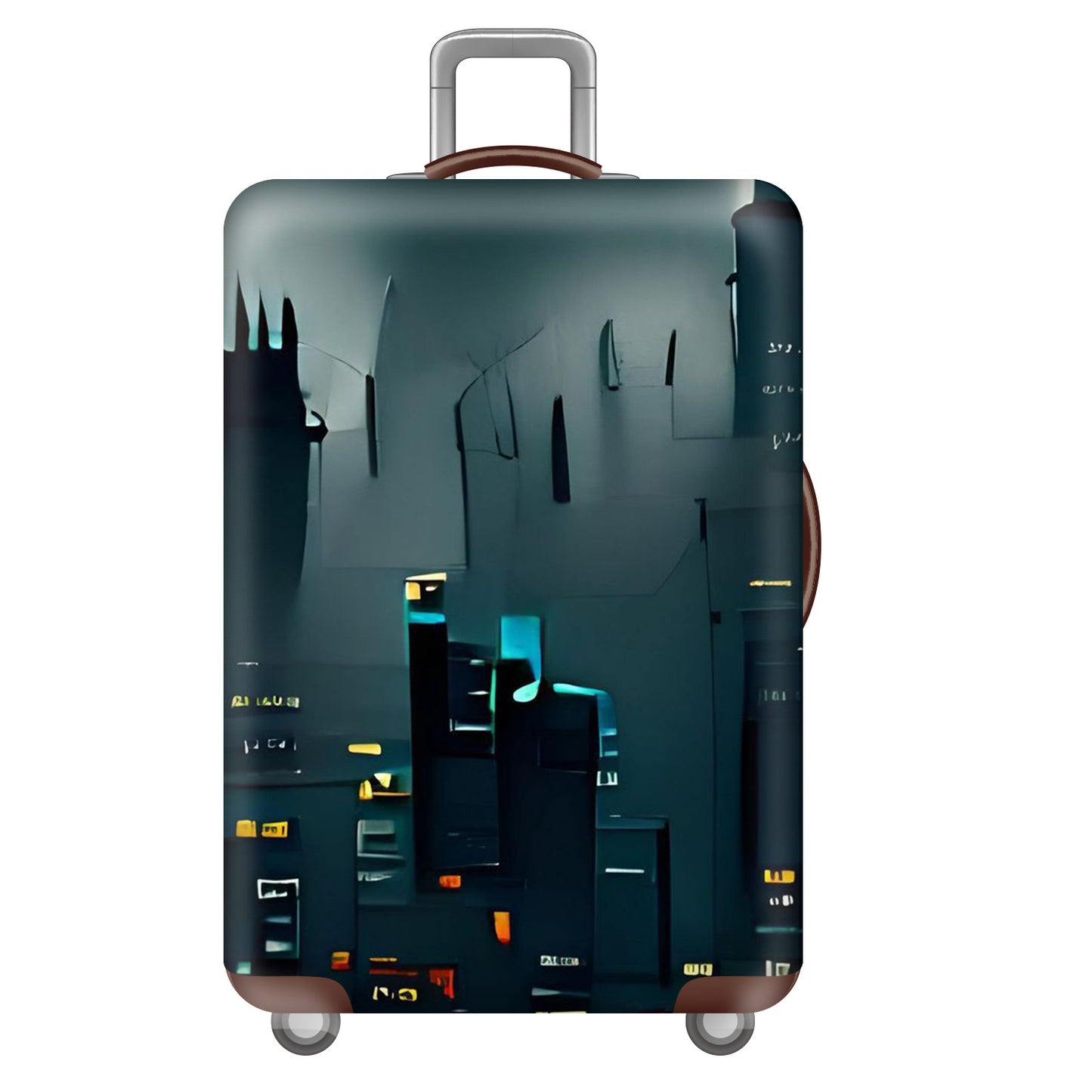 Unisex nan robuster Hartschalen-Trolley mit Polycarbonat-Außenschale und Autoemblem-Motiv Brehn