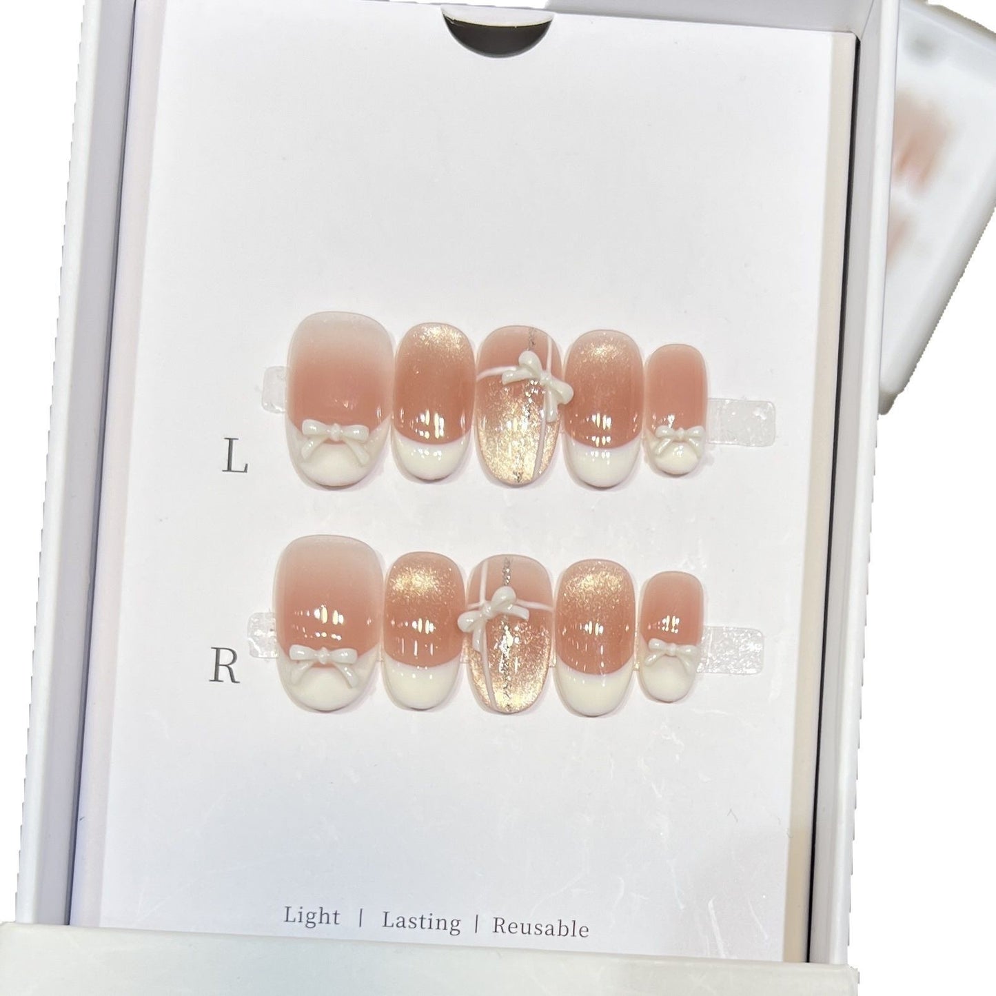 Elegantes wiederverwendbares Press-On Nagelset Brehn