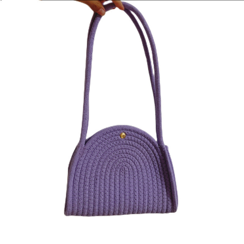 Damen modische Schultertasche mit geripptem Design Brehn