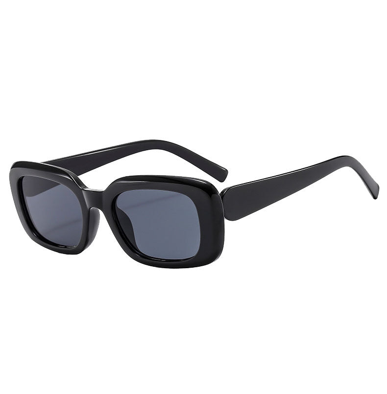 Damen Modische quadratische Sonnenbrille mit breitem Rahmen und UV-Schutz Brehn