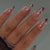 Rhinestone-beschichtetes Stiletto Press-On-Nagelset Brehn