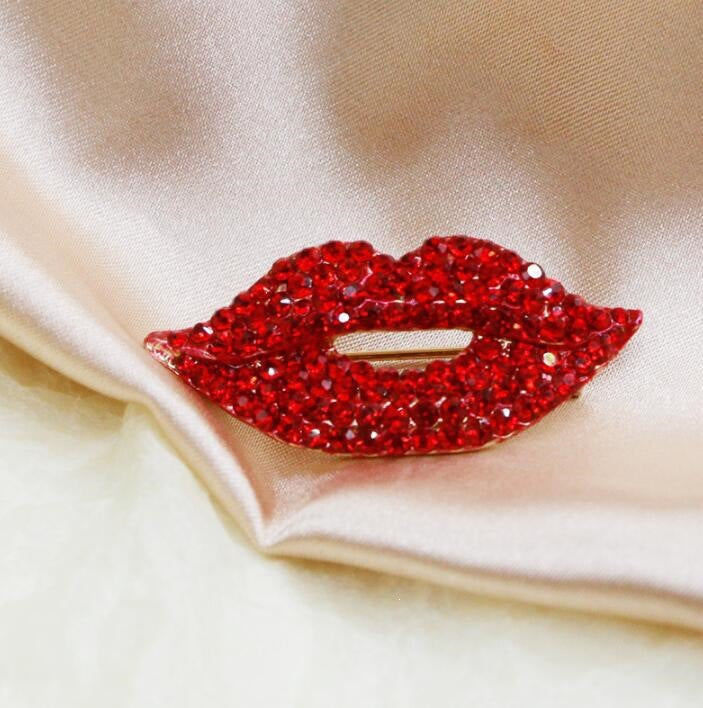 Glitzernde Lippenbrosche Brehn