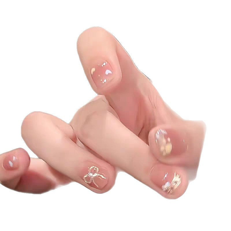 Elegante Stiletto-Press-On Nägel mit künstlerischer Dekoration Brehn