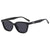 Damen stylische Sonnenbrille im modernen Design mit breitem Rahmen Brehn