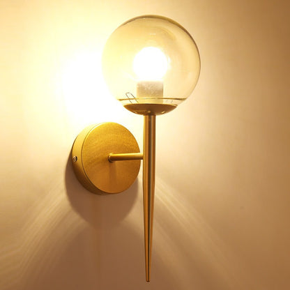 Zeitgenössische Glas Globe Wandlampe