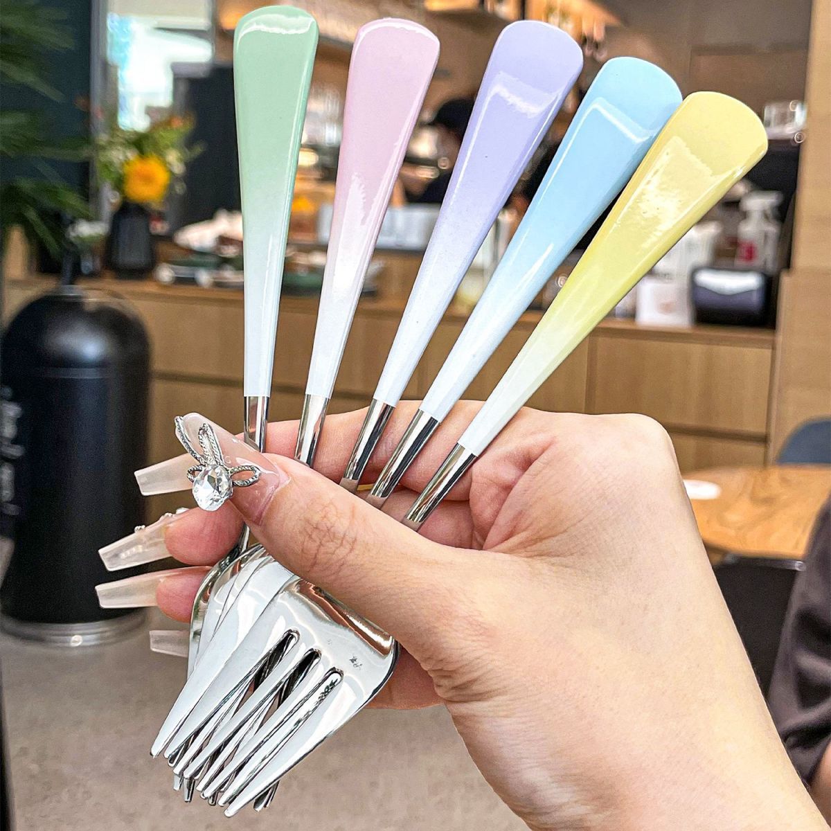 Elegantes Dessertgabelset Brehn