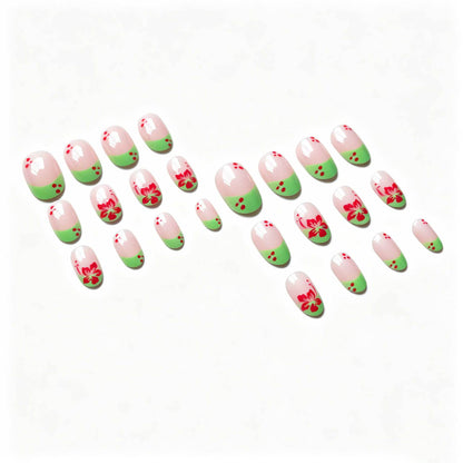 Florales Akzent Nageldesign