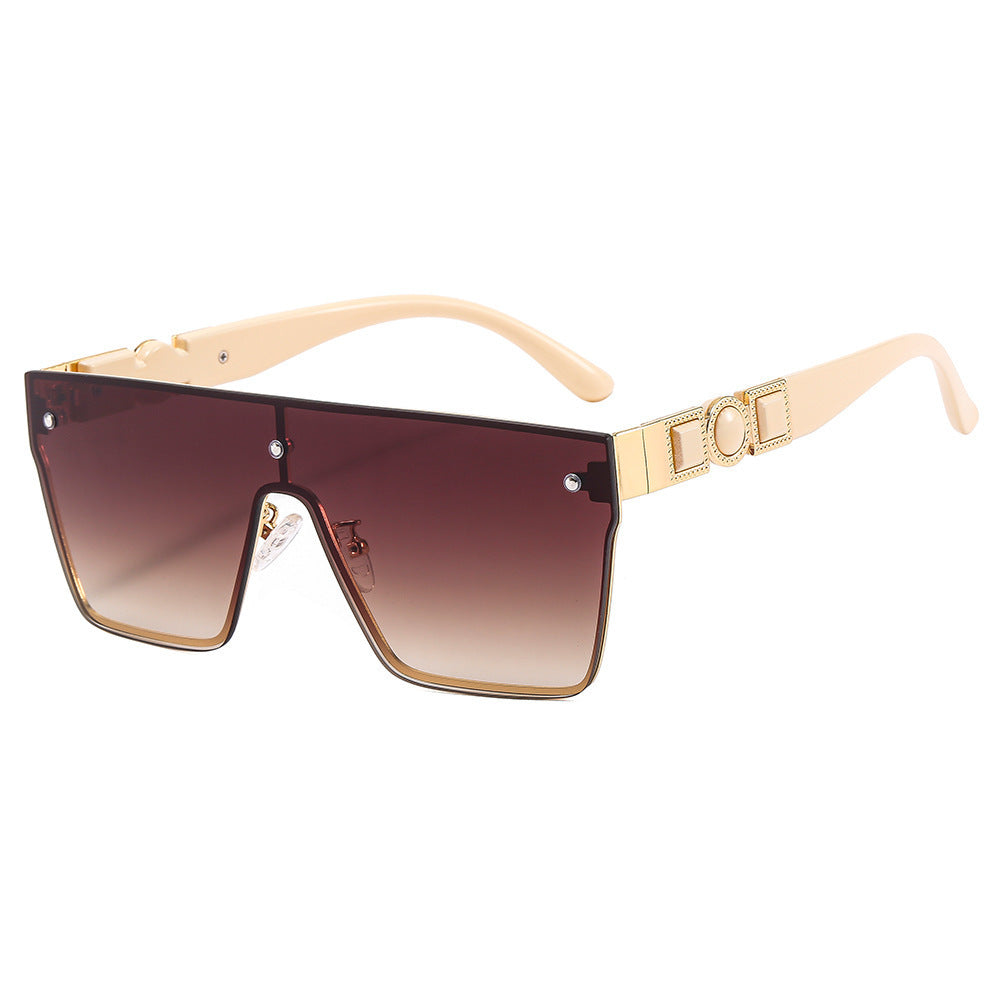 Damen oversized transparente Sonnenbrille mit modischem Rahmen Brehn