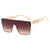 Damen oversized transparente Sonnenbrille mit modischem Rahmen Brehn