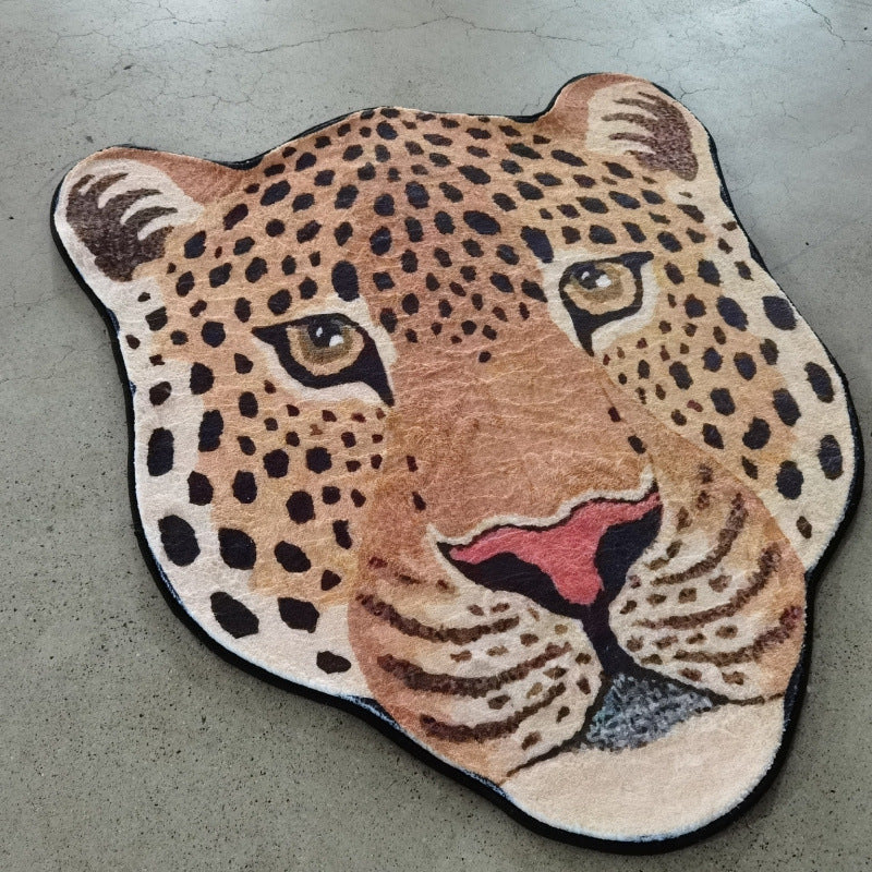 Leopard-Themen Plüsch-Teppich