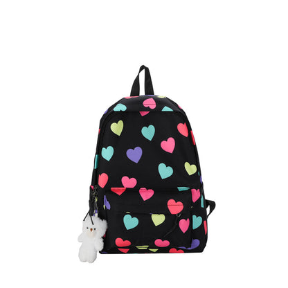 Herzgemusterter Freizeitrucksack Brehn