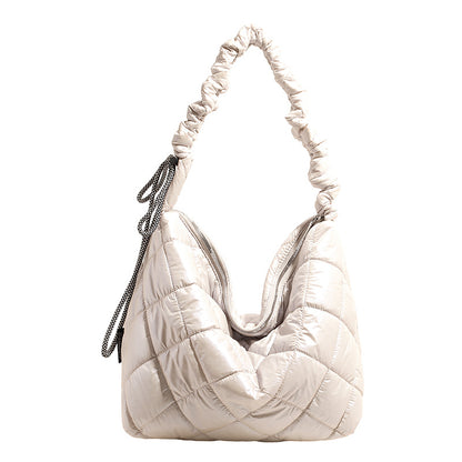 Gepolsterte Puffer Schultertasche